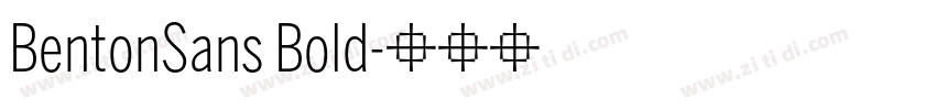 BentonSans Bold字体转换